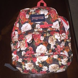 Floral JanSport backpack